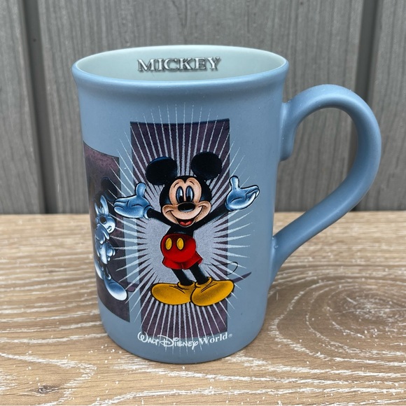 Walt Disney World Disney Parks Mickey Mouse Emotions Blue Mug Made in Thailand - Picture 5 of 8